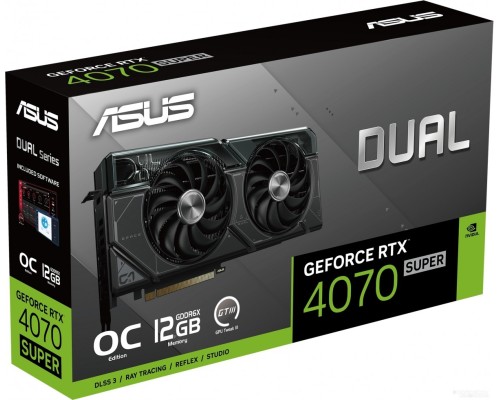 Видеокарта Asus Dual GeForce RTX 4070 Super OC Edition 12GB GDDR6X DUAL-RTX4070S-O12G