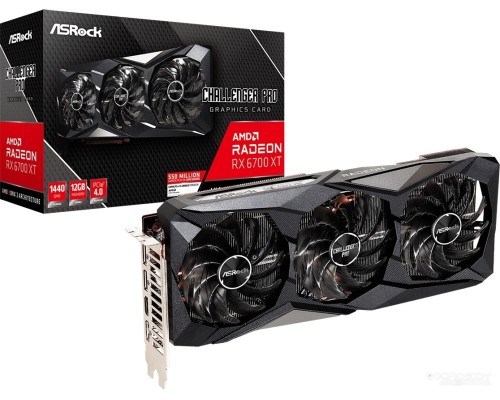 Видеокарта ASROCK Radeon RX 6700 XT Challenger Pro 12GB RX6700XT CLP 12G