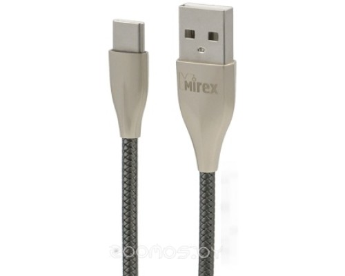Кабель Mirex 13700-BC017TGR USB Type-A - USB Type-C (1.2 м, серый)