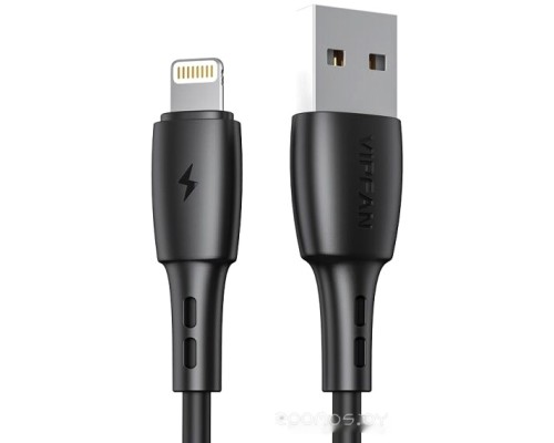 Кабель Vipfan X05 USB Type-A - Lightning (2 м, черный)