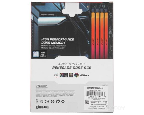 Модуль памяти Kingston FURY Renegade Silver RGB (KF564C32RSAK2-48)