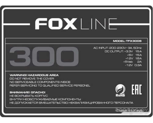 Корпус Foxline FL-1001 FL-1001-TFX300S