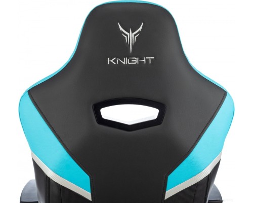 Офисное кресло Knight Thunder 5X (черный/голубой)