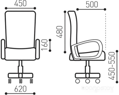 Офисное кресло Brabix Balance MG-320 (черный/оранжевый)