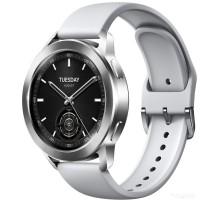 Умные часы Xiaomi Watch S3 M2323W1 (серебристый/серый, международная версия)