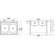 Кухонная мойка Ukinox Стандарт STM800.600 20--6C 3C