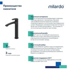 Смеситель Milardo Rora RORBL01M01