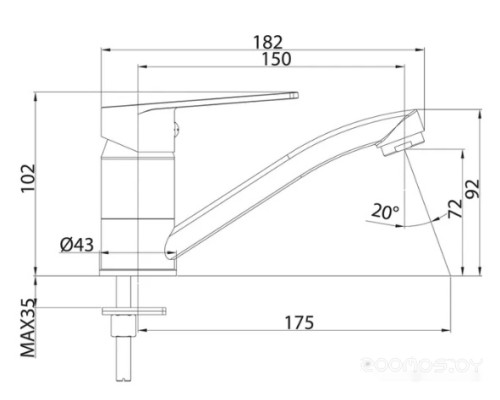 Смеситель Milardo Helic HELSBR0M01