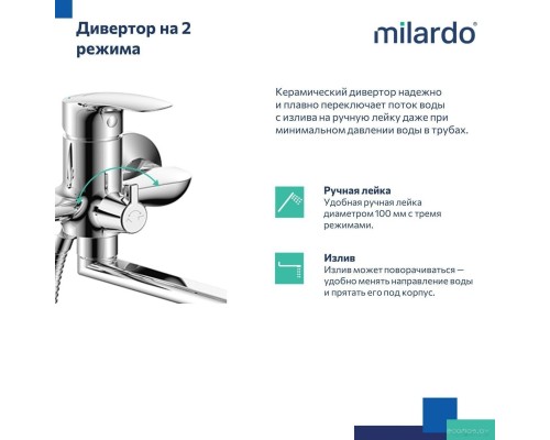 Смеситель Milardo Rora RORSB00M10