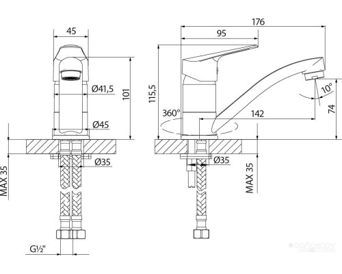 Смеситель Lemark Partner LM6507C