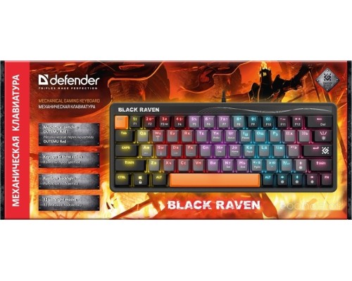 Клавиатура Defender Black Raven GK-417 45413