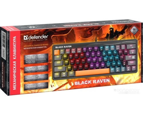 Клавиатура Defender Black Raven GK-417 45414