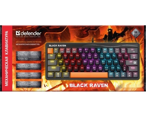 Клавиатура Defender Black Raven GK-417 45414