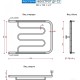 Полотенцесушитель Ростела Фокстрот ДУ-32 1 1/4" 50x70 см