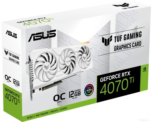 Видеокарта Asus TUF Gaming GeForce RTX 4070 Ti 12GB GDDR6X White OC Edition TUF-RTX4070TI-O12G-WHITE-GAMING