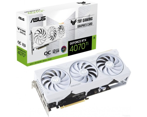 Видеокарта Asus TUF Gaming GeForce RTX 4070 Ti 12GB GDDR6X White OC Edition TUF-RTX4070TI-O12G-WHITE-GAMING