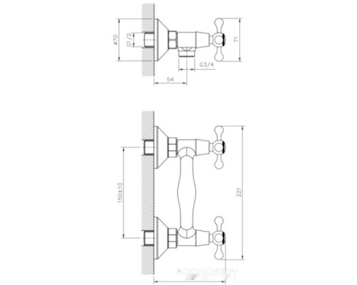 Смеситель DecoRoom DR54055