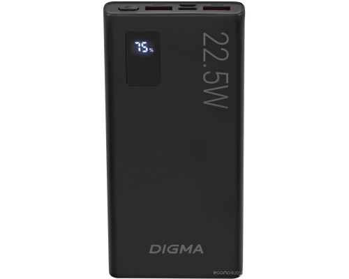 Портативное зарядное устройство DIGMA DGPF10A 10000mAh (черный)