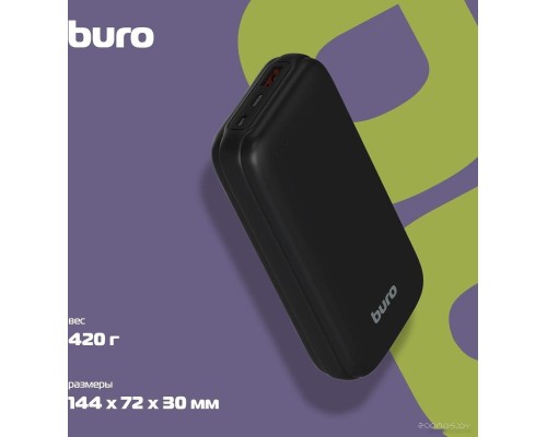 Портативное зарядное устройство Buro BP20A 20000mAh (черный)