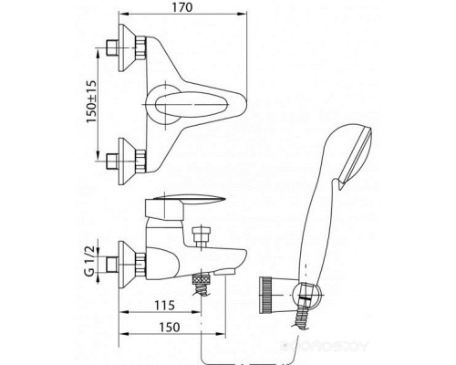 Смеситель Valvex Delta 2450030