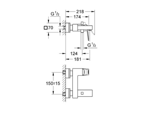 Смеситель Grohe Eurocube 23140000