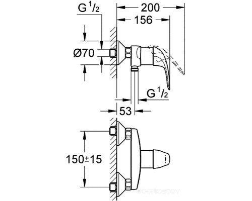 Смеситель Grohe Euroeco 32740