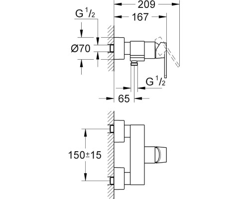 Смеситель Grohe Quadra 32637000