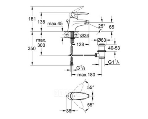 Смеситель Grohe Eurodisc 33244 001