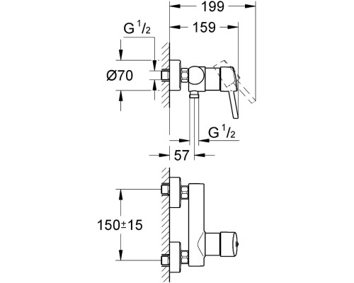 Смеситель Grohe Concetto 32210 001