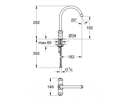 Смеситель Grohe Costa S 31819001