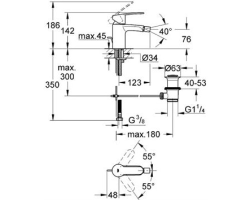 Смеситель Grohe Eurostyle Cosmopolitan 33565 002