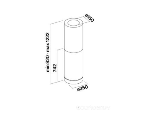 Вытяжка Falmec Polar/Light Design+ Island 35 800 м3/ч (нержавеющая сталь)