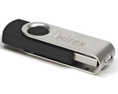 USB Flash Mirex SWIVEL RUBBER BLACK 16GB