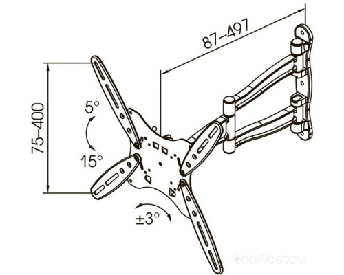 Кронштейн Kromax TECHNO-5