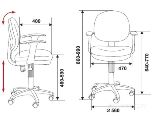 Офисное кресло Бюрократ CH-W356AXSN/15-75