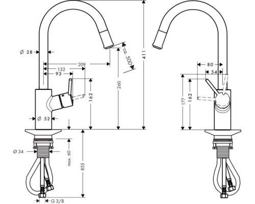 Смеситель Hansgrohe Talis S 14872000