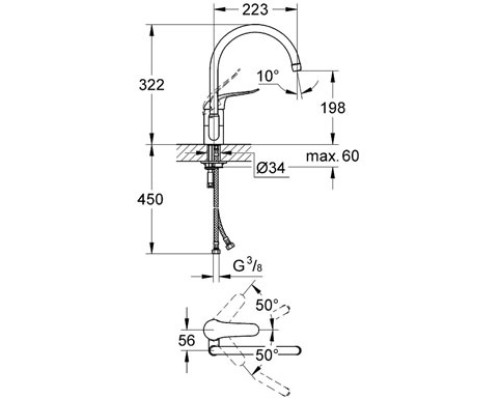 Смеситель Grohe Euroeco Special 32786000