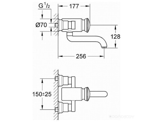 Смеситель Grohe Contromix Public 36113000