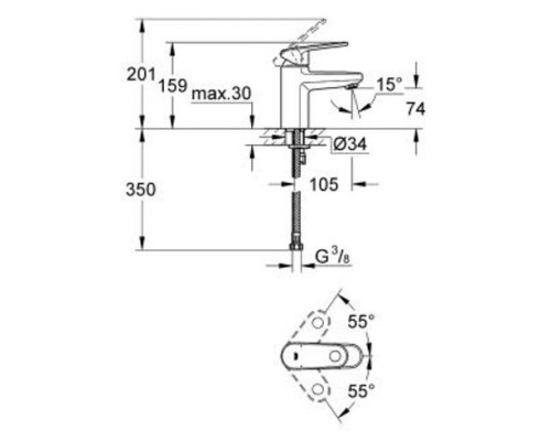 Смеситель Grohe Europlus II 33163 002