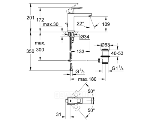 Смеситель Grohe Eurocube 23445000